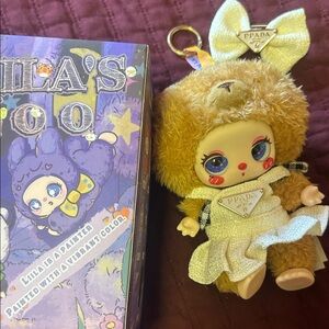 Prada Brown and Cream Doll with Yellow Outfit
